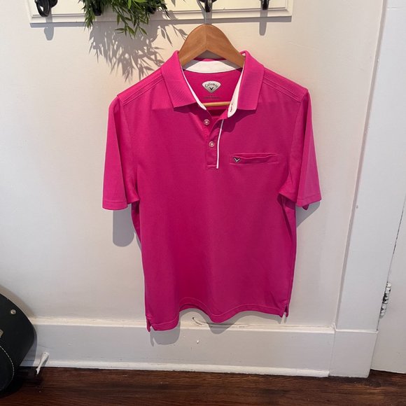 Polo Shirt Callaway Golf Pink - Picture 2 of 5
